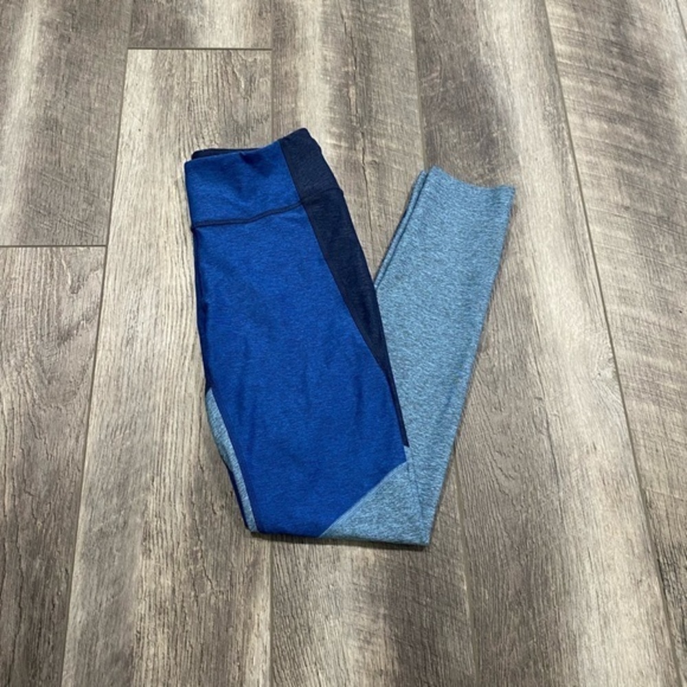 Outdoor Voices Blue Color Block Leggings